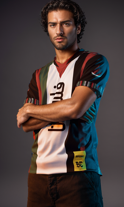 Palestinian Heritage Football Jersey with 48 Number