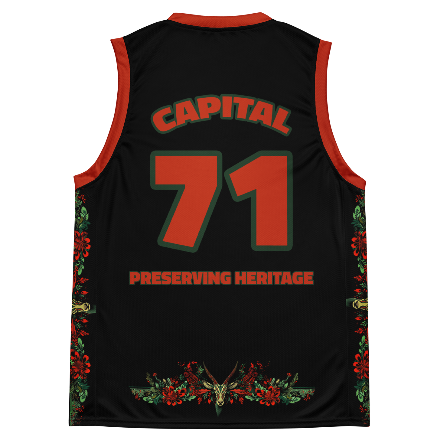 Abu Dhabi Heritage Basketball Jersey with 71 Number