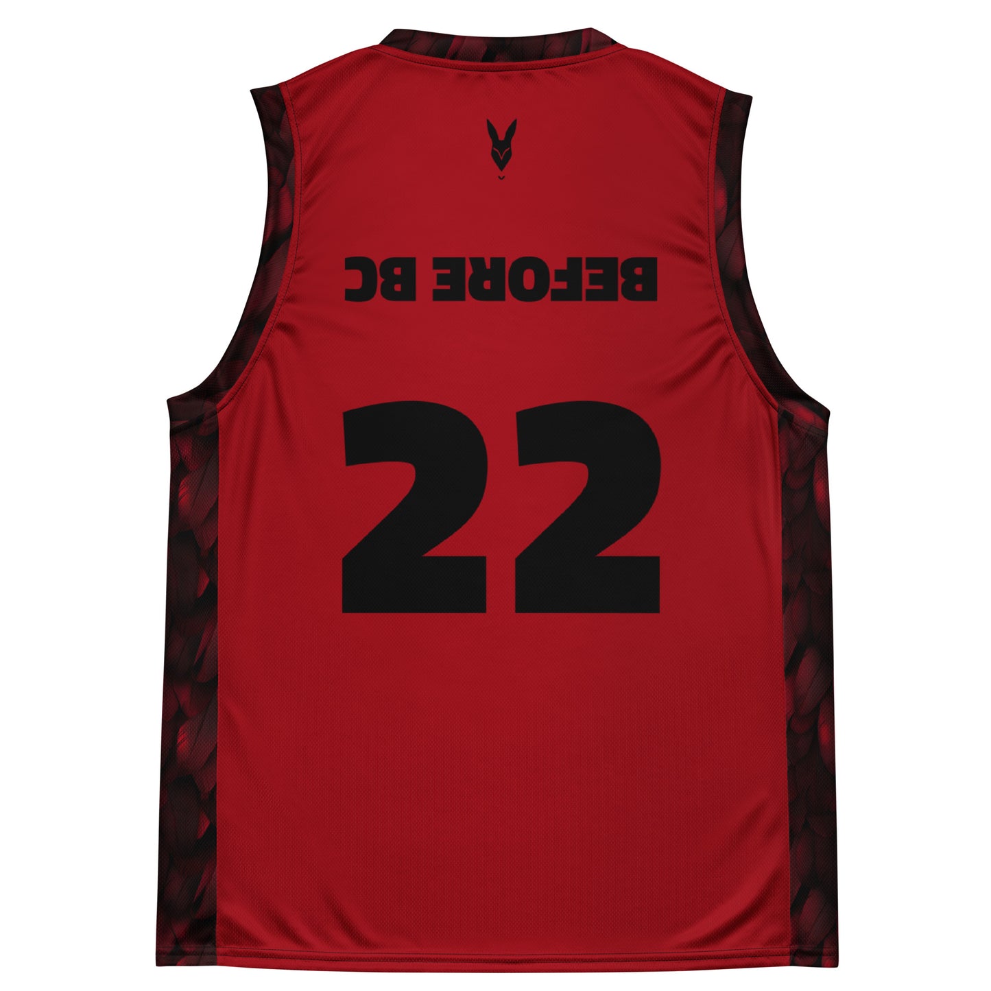 Bold Red & Black Streetwear Basketball Jersey - Perfect for Egyptian Sports Fans