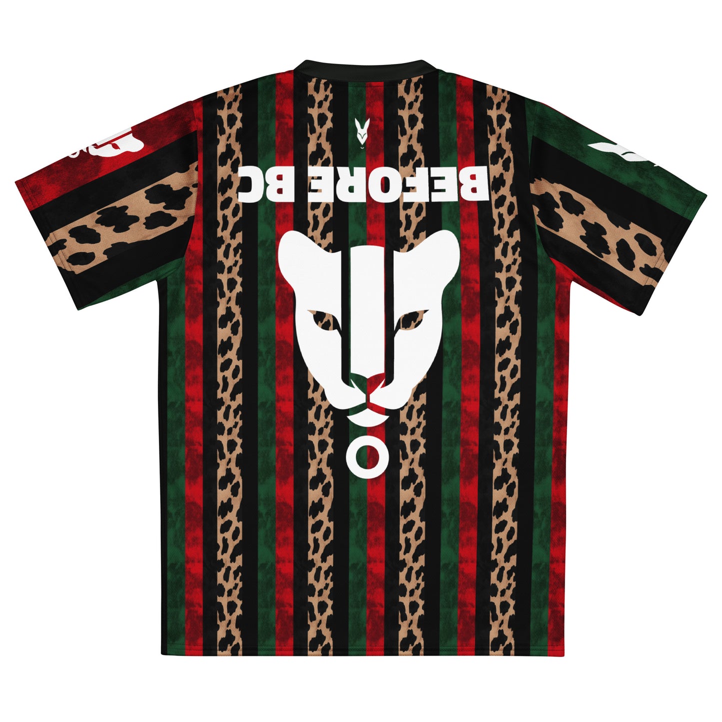 Palestine Striped Leopard Print Football Jersey – Heritage-Inspired Bold Streetwear