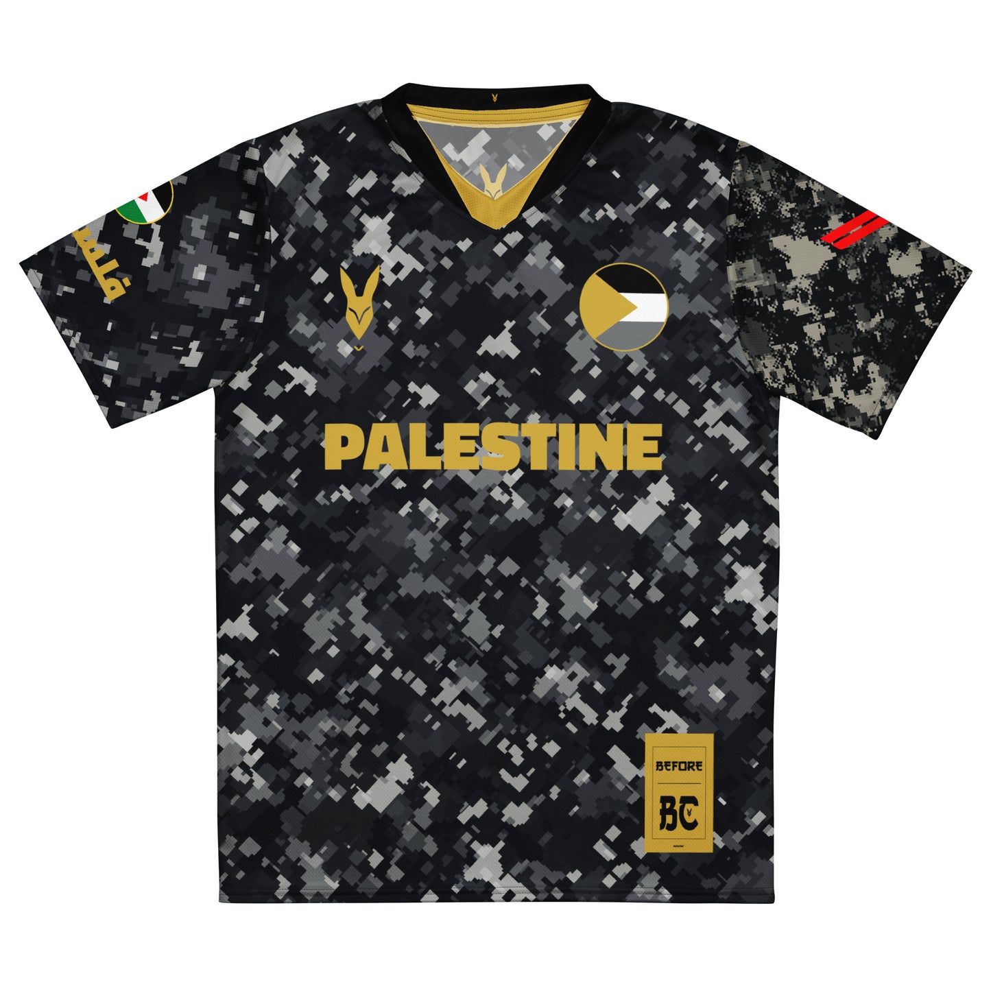 Palestine Camo Heritage Football Jersey by Before BC