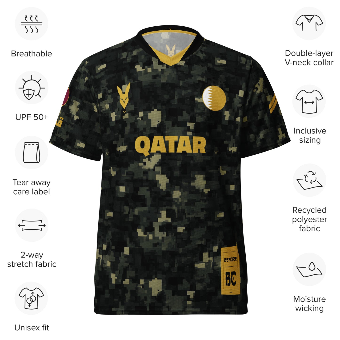 Qatar Camo Heritage Football Jersey by Before BC