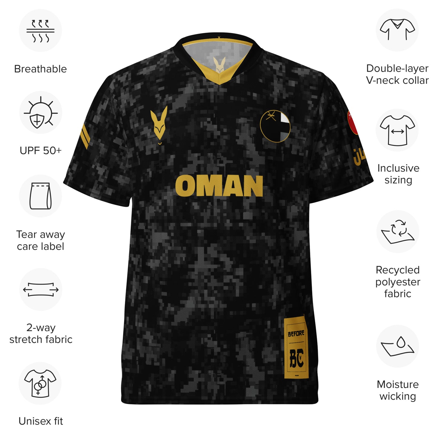 Oman Camo Heritage Football Jersey by Before BC