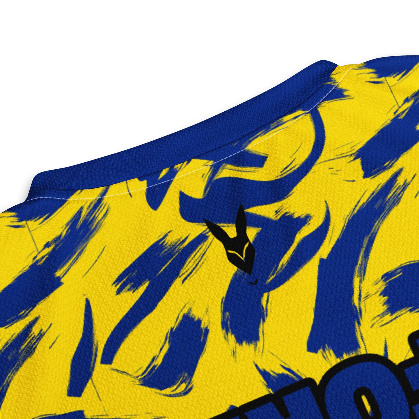 Bold Yellow & Blue Football Jersey - Perfect for Fans of Saudi Sports Culture