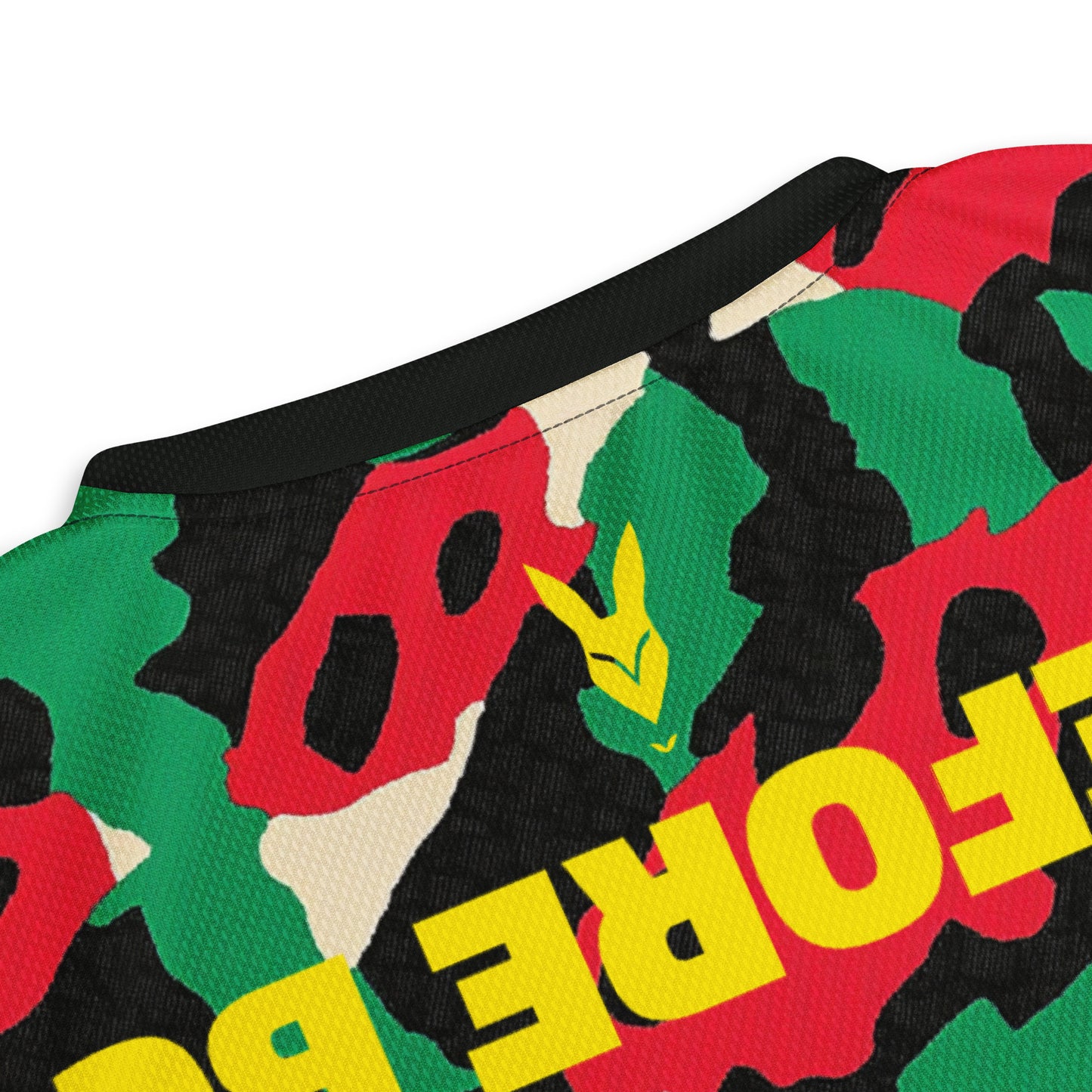 Palestine Vibrant Leopard Camo Football Jersey – Bold Streetwear Inspired by Heritage