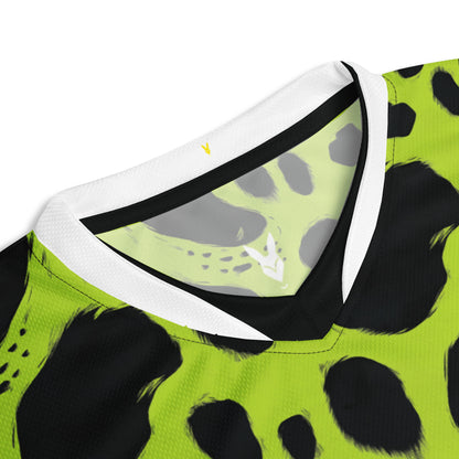 Vibrant Arabian Leopard Football Jersey – Roar of Streetwear Royalty