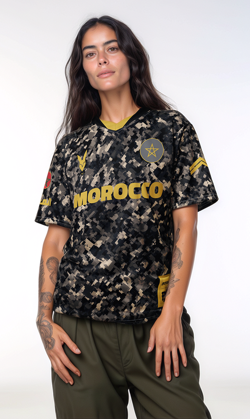 Morocco Camo Heritage Football Jersey by Before BC