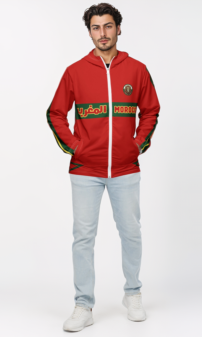 Morocco Pride Windbreaker Jacket