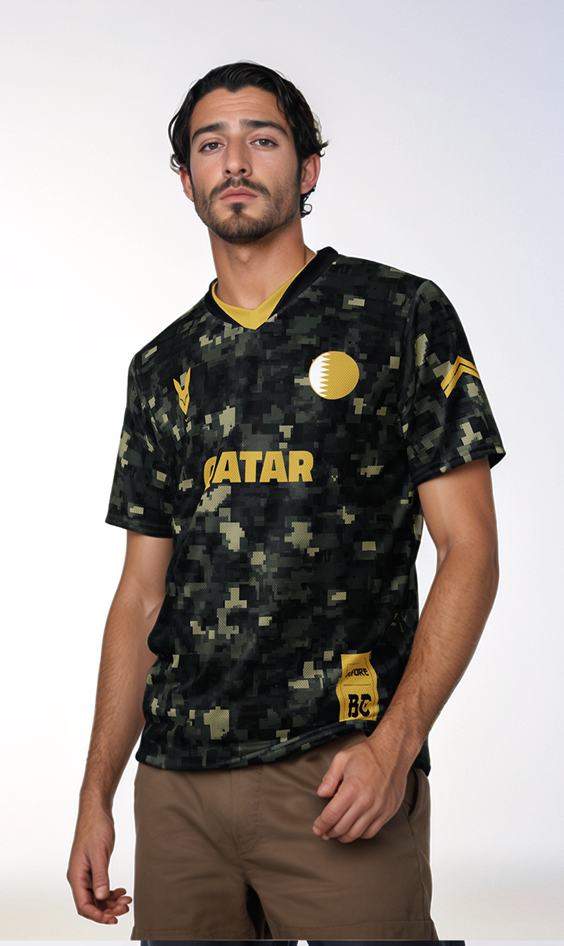 Qatar Camo Heritage Football Jersey by Before BC