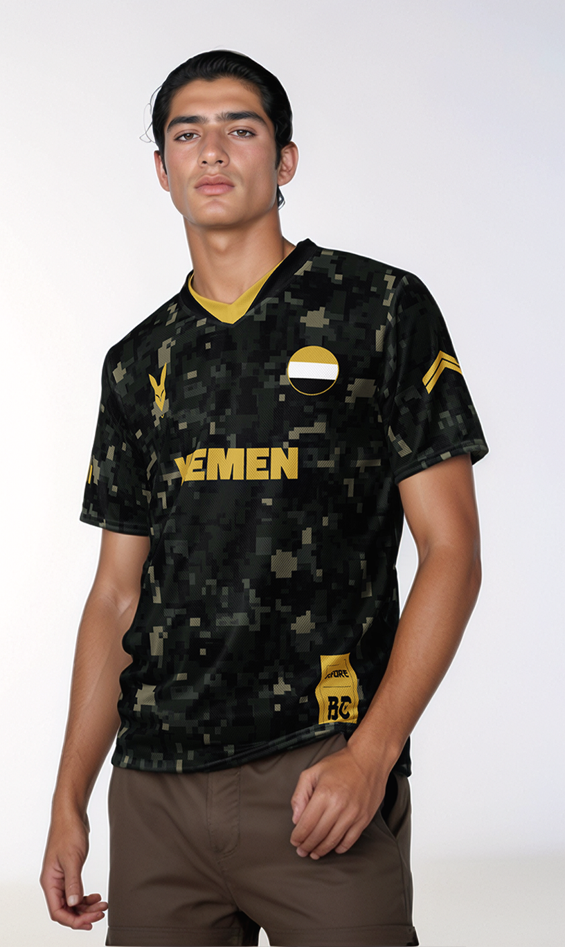 Yemen Camo Heritage Football Jersey by Before BC